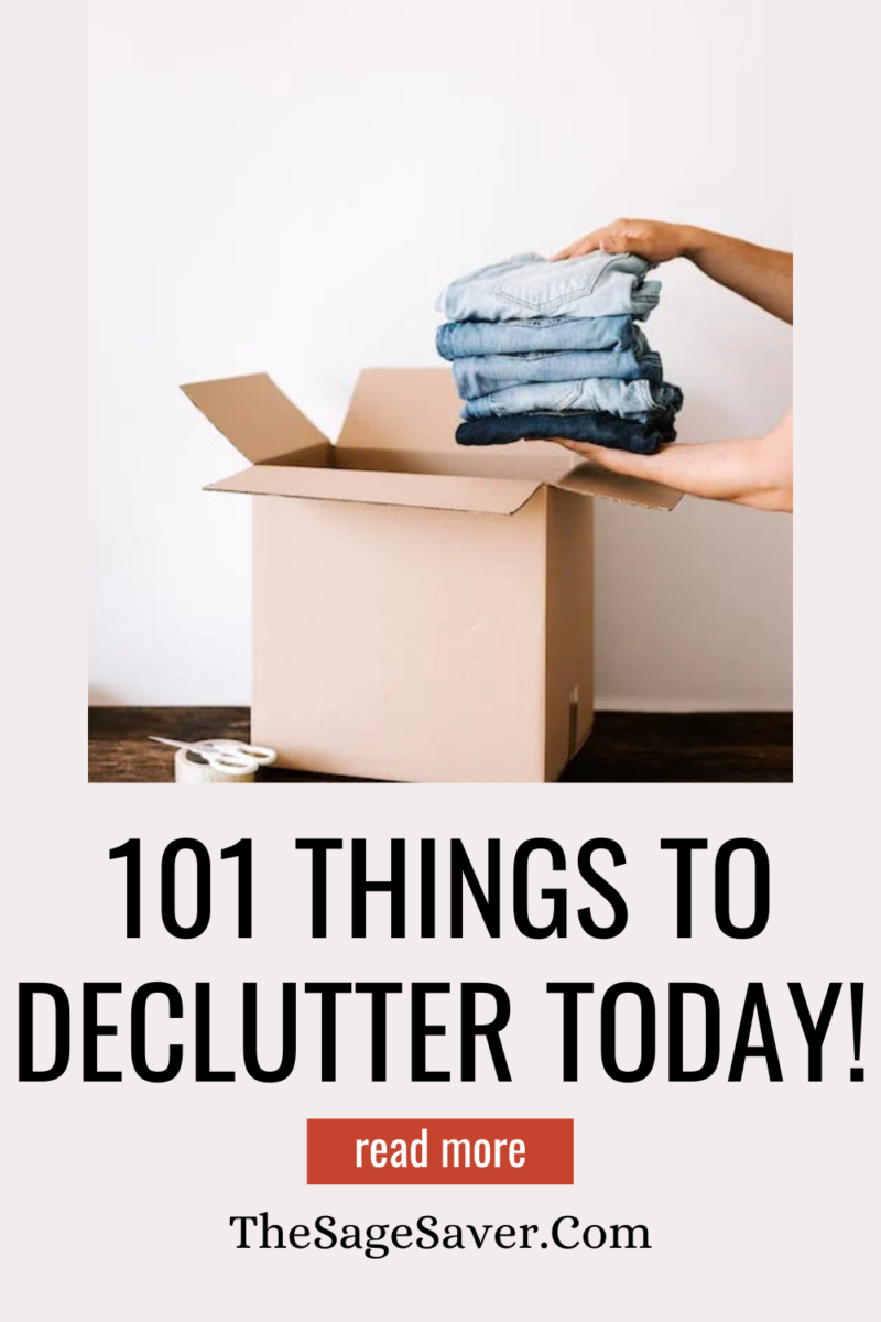 101 things to declutter