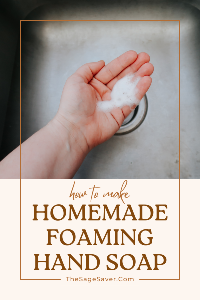 homemade foaming hand soap