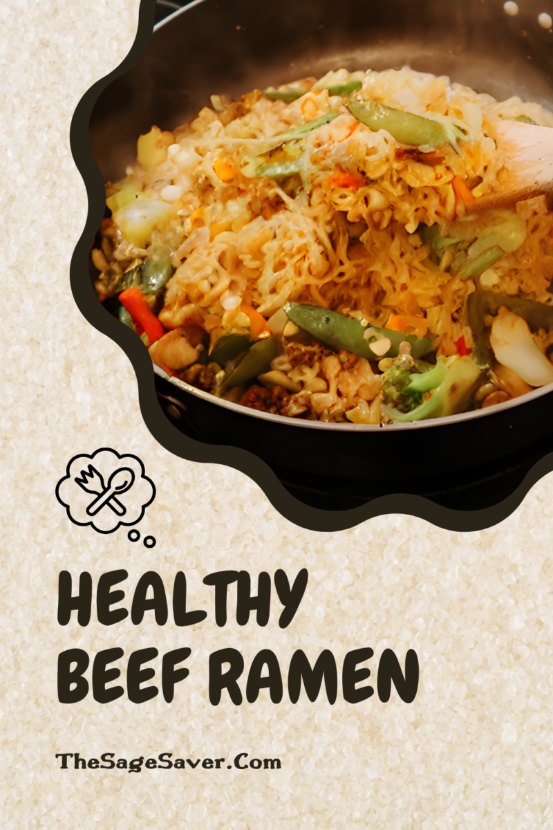 healthy beef ramen noodles stir fry