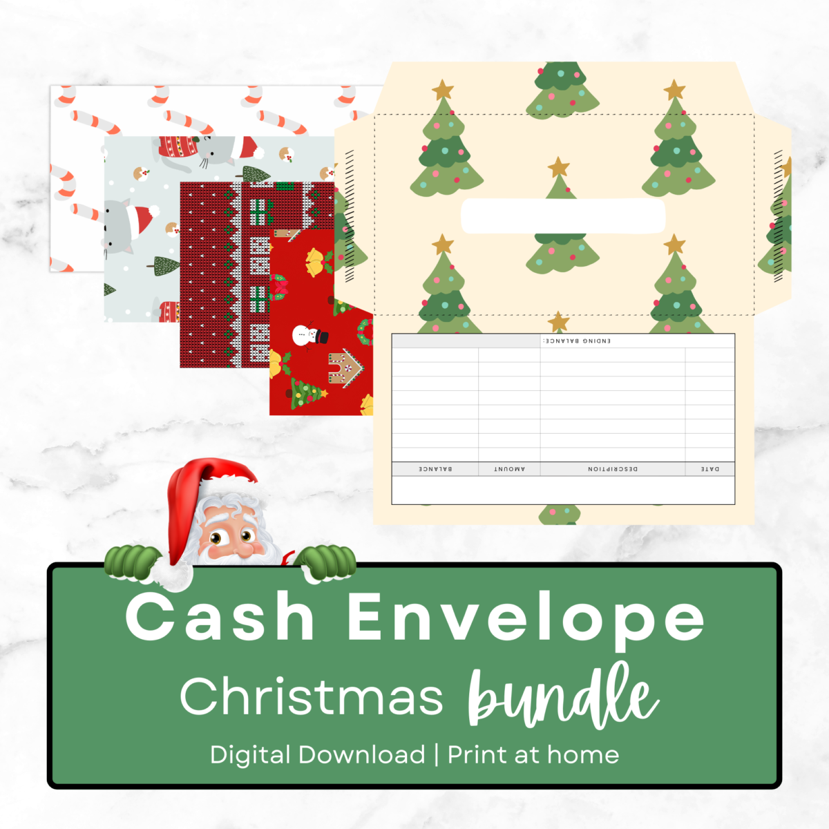 christmas cash envelope
