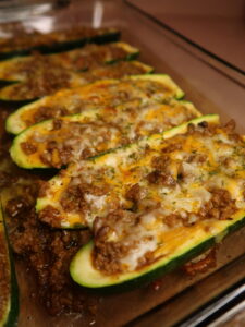 enchilada stuffed zucchini boats