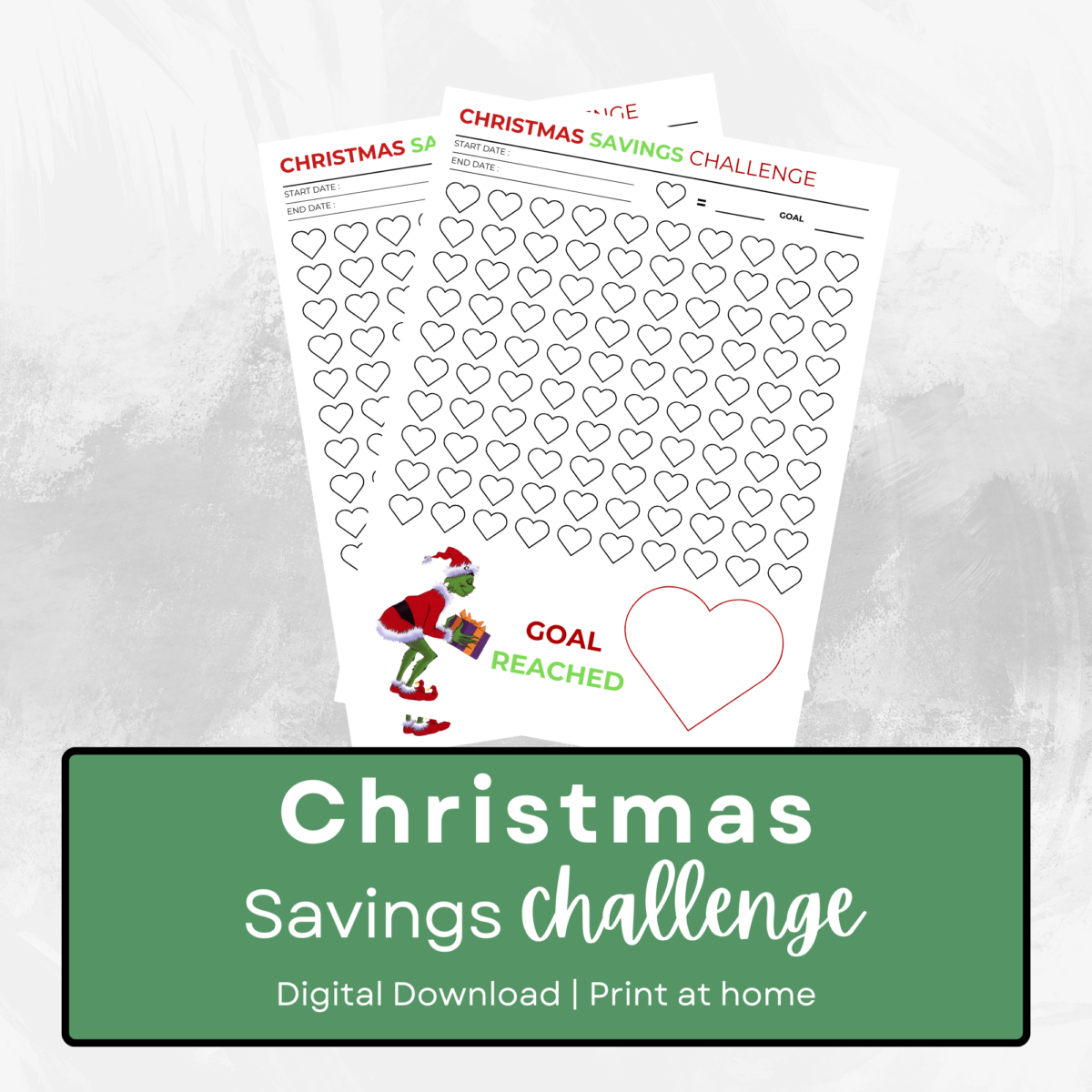 christmas savings challenge