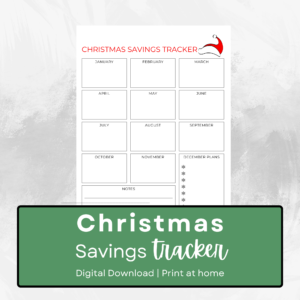 christmas savings tracker