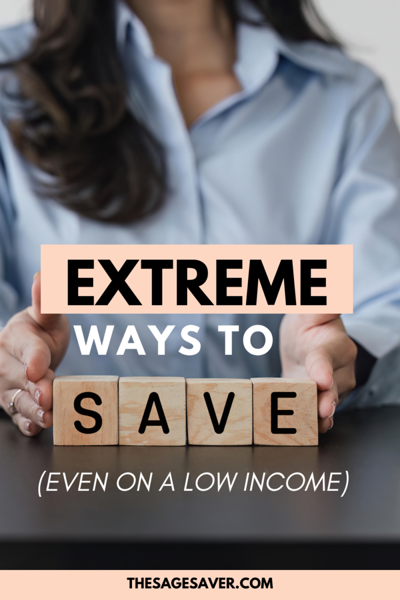 save fast on a low income