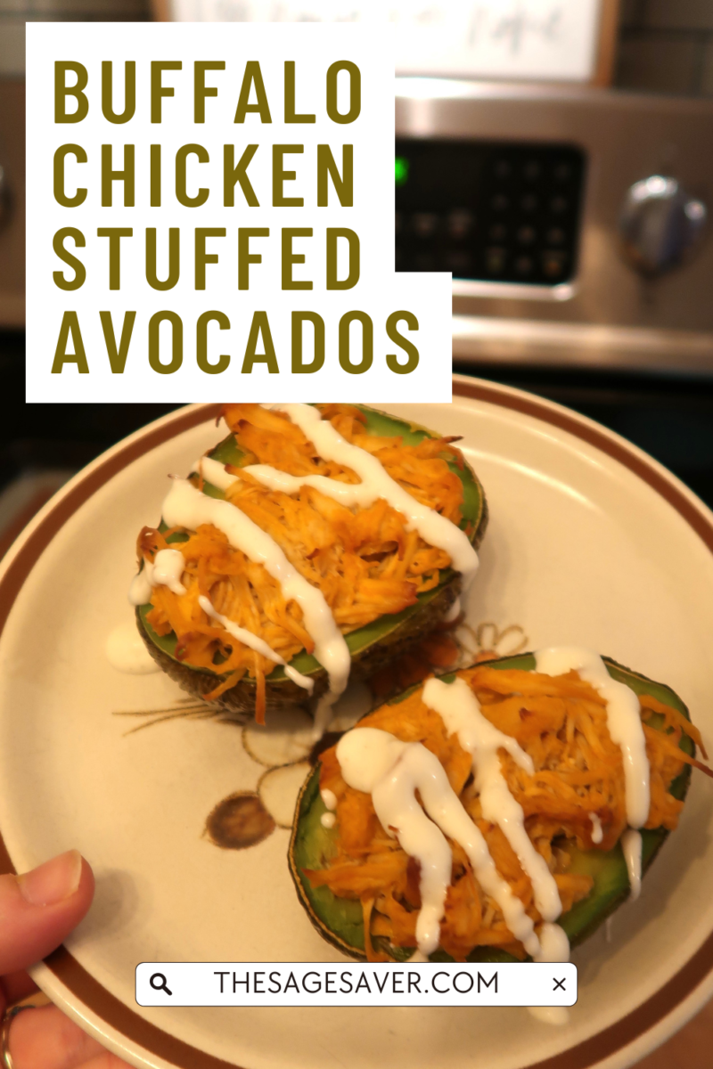 buffalo chicken stuffed avocados