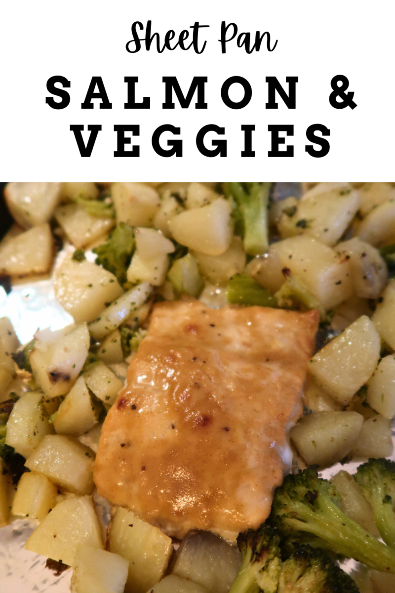 sheet pan salmon and vegetables