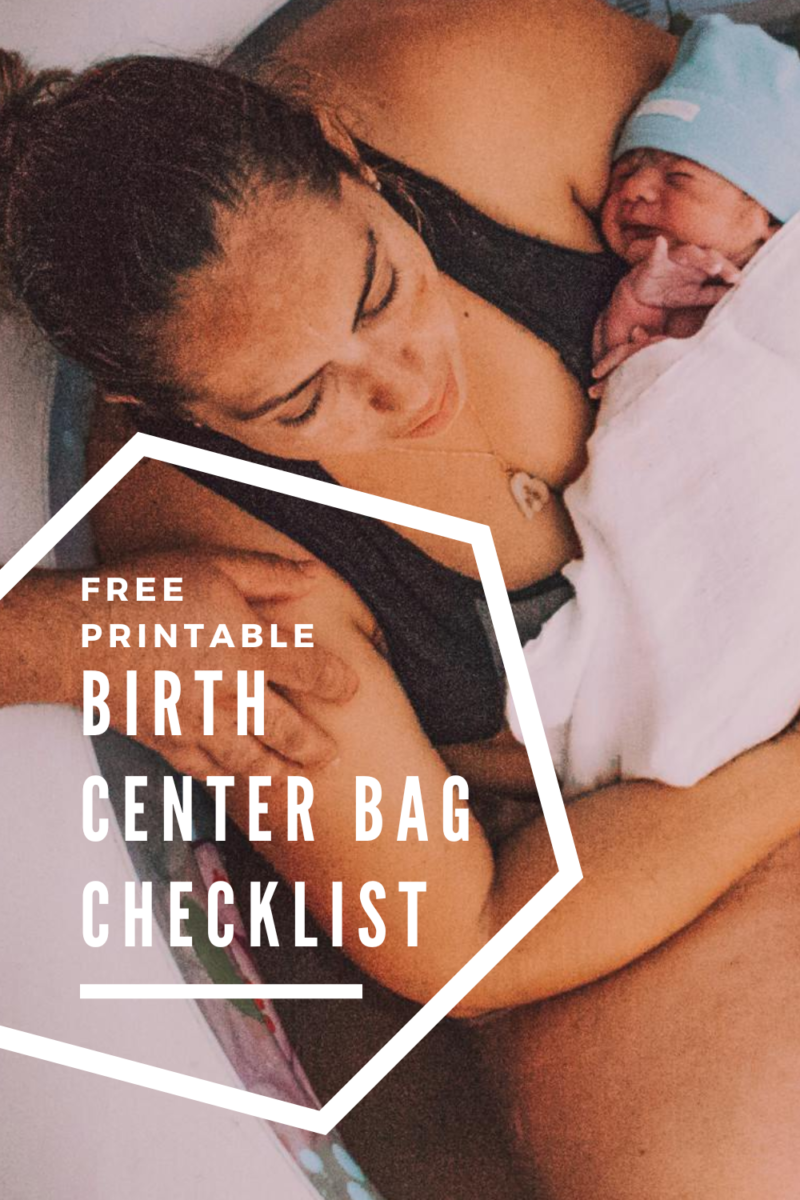 birth center bag checklist