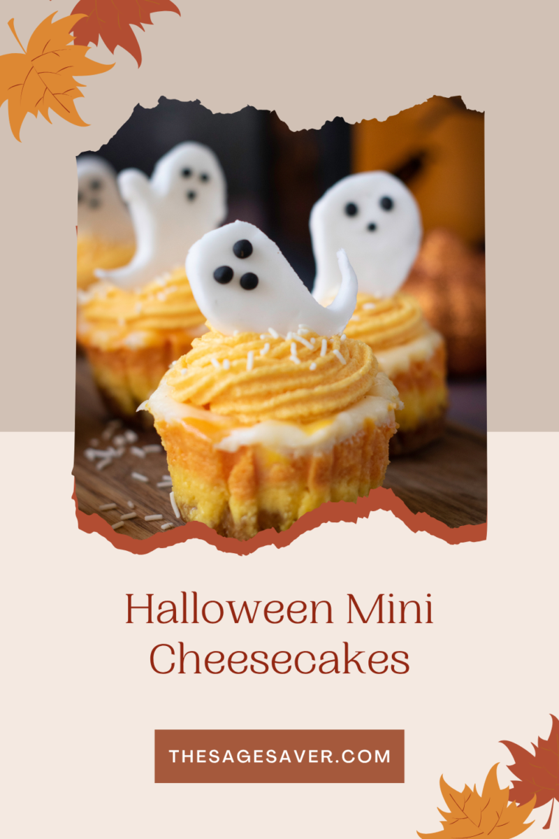halloween candy corn mini cheesecakes