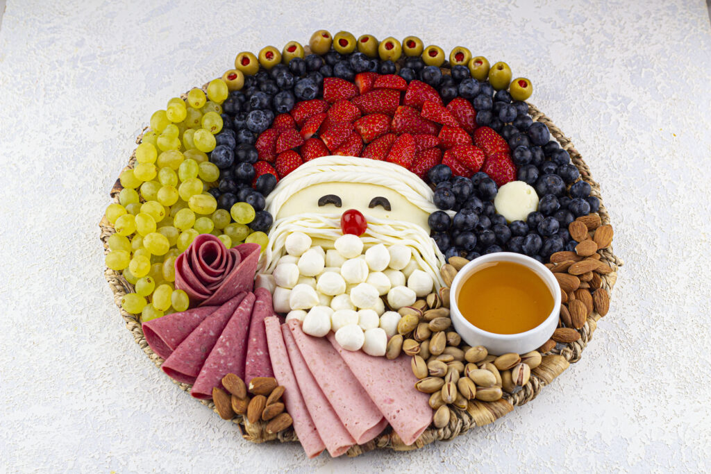 santa charcuterie board