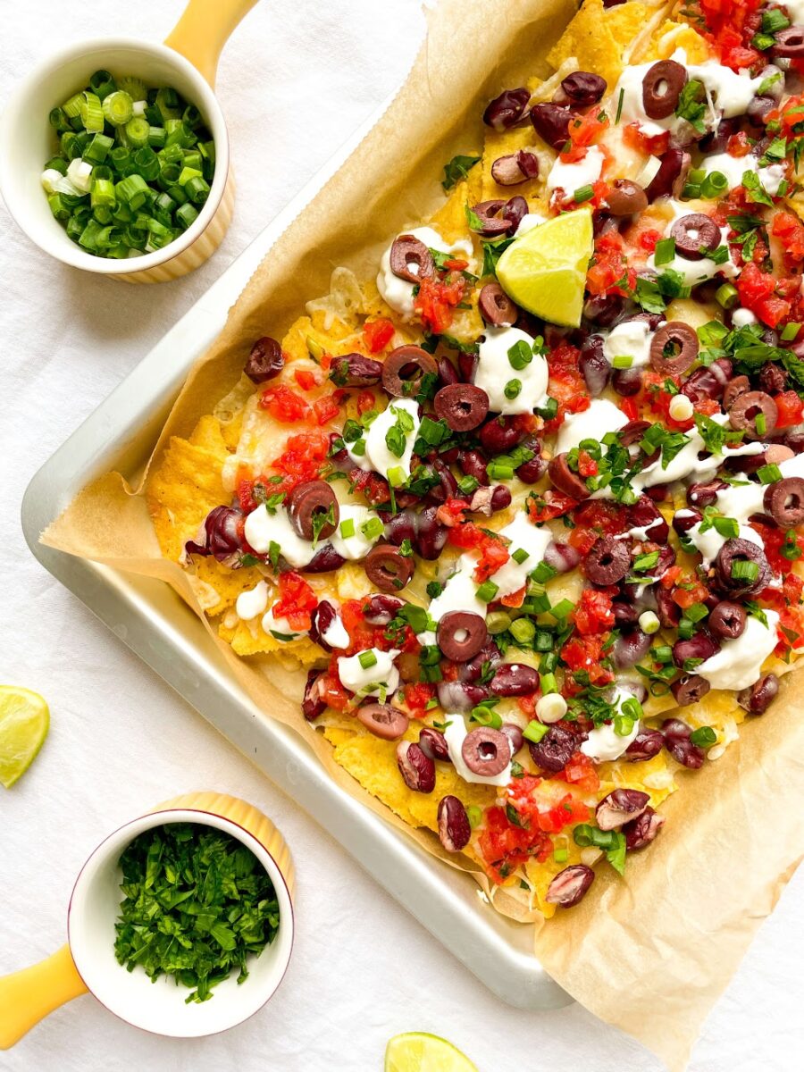 7 layer sheet pan nachos