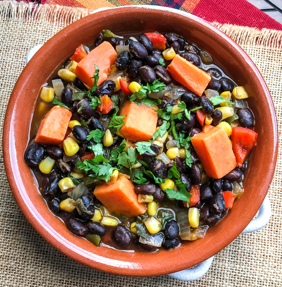 black bean and sweet potato soup
