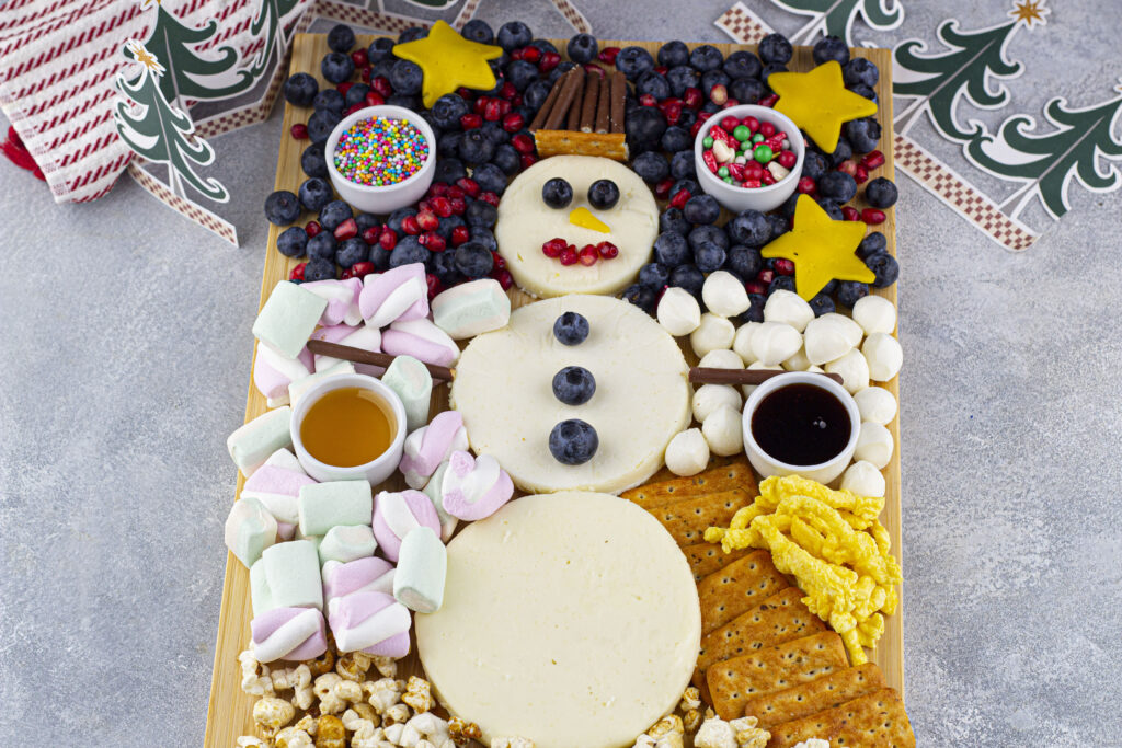 snowman charcuterie