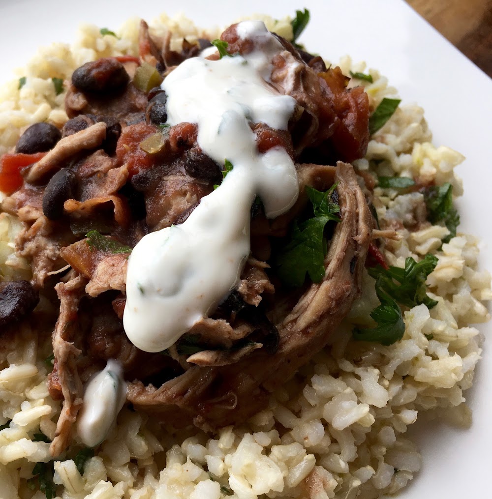 slow cooker Mexican shredded chicken