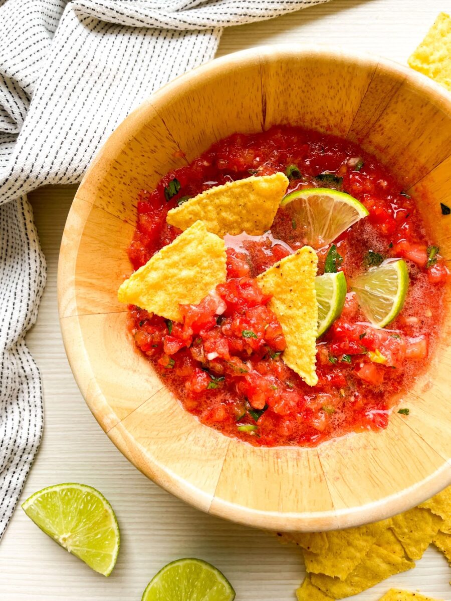 homemade salsa with canned tomatoes